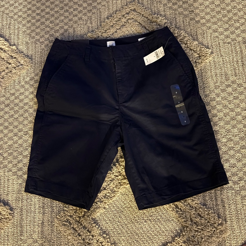 GAP Black Classic Bermuda Shorts Cotton Blend